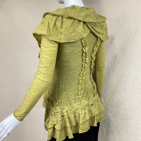 Anthro Guinevere Settling Petals Merino Cardigan - Picture 6 of 12